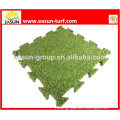 Polular garden,playground,and multi purpose artificial grass mat with interlocking XPE puzzle mat backing
